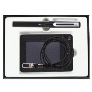 EF펜촉 고급 만년필 소가죽 목걸이 카드지갑