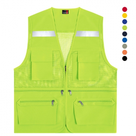 매직 타스란 반사띠부착 망사 조끼 남녀공용 413 #2