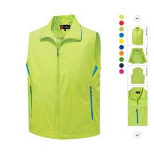 매직 컬러 배색 이벤트 조끼 남녀공용