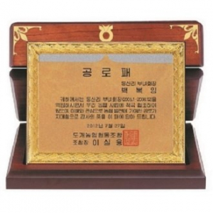 명품 금도금 신주 신형 가리비 상패 2