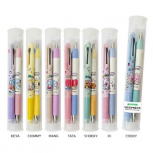 BT21 젤리캔디 3색 볼펜 + 리틀버디 샤프 세트