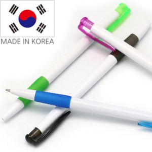 화이트 라바 노크펜 볼펜 // 국산