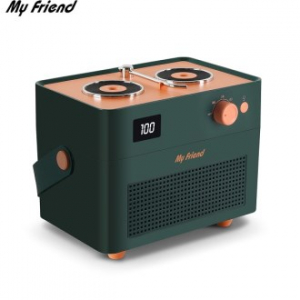 마이프랜드 레코드 플레이어 가습기, 4021RH 간편세척 무선 듀얼 가습기