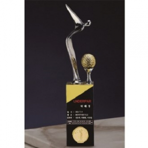 금속 크리스탈 골프트로피 40