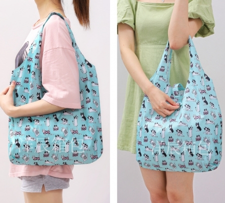 주머니형 친환경 플라워 폴리 장바구니 시장가방 #2