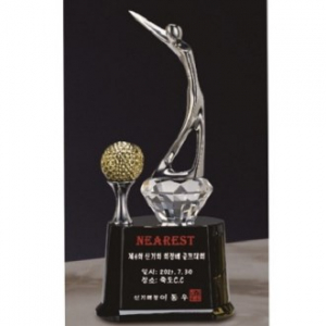 금속 크리스탈 골프트로피 49