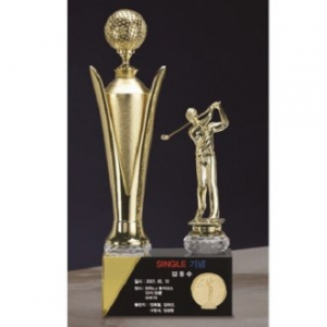 금속 크리스탈 골프트로피 1