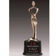 금속크리스탈 브론즈 휴먼 트로피 65