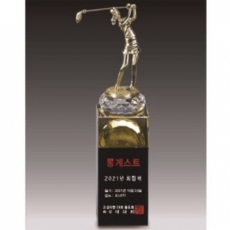 금속 크리스탈 여성 골프트로피 93
