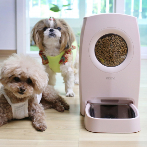 이젠케이 펫 강아지 고양이 자동 급식기 음성기능