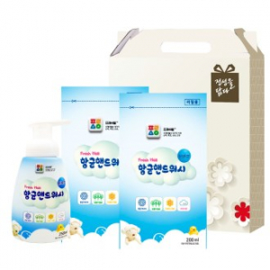 프레시웰 항균 핸드 워시 용기 1개 리필 2개세트