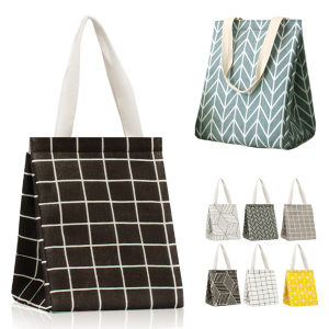 에코 크로스백, 가방 모던 체크 보냉 피크닉가방 반찬가방 도시락가방 음료가방