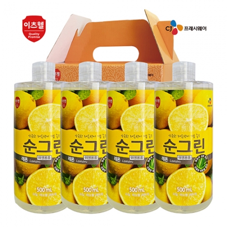 CJ 순그린 레몬 4종 세트 500ml (캡형) #5