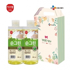 CJ 이츠웰 순그린 주방세제 용기 2종 320ml