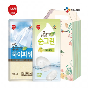 CJ 이츠웰 하이파워 세탁세제 + 순그린 주방세제