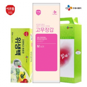 CJ 이츠웰 위생백 , 고무장갑 2종 세트