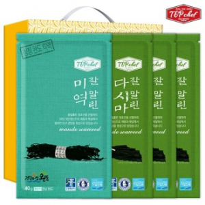 탑셰프 잘말린 미역 40g 다시마 50g 3P 4종