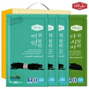 탑셰프 잘말린 미역 40g 3P 다시마 50g 4종