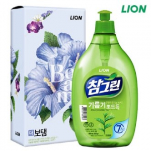 CJ 라이온 참그린 녹차 주방세제 용기 500g 1P