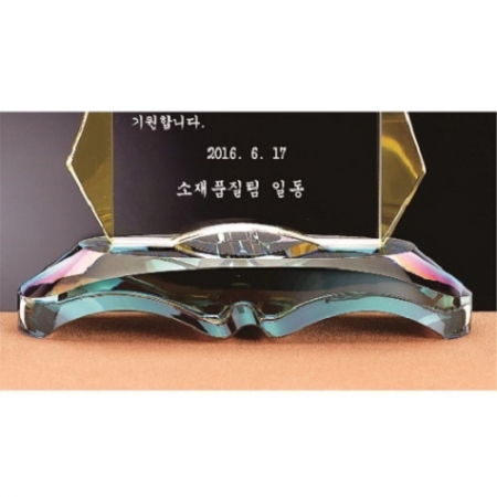 화이트 투톤칼라 크리스탈 상패18 #5