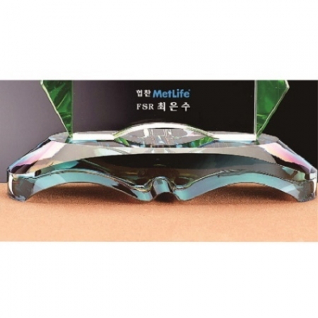 화이트 투톤칼라 크리스탈 상패17 #5