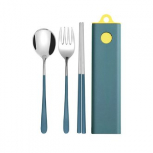 휴대용 수저 3종 세트 (포크 포함)