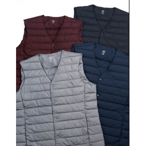 웰론 초경량 패딩 브이넥 조끼