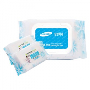 뉴행복 코스모스 블루 60매 캡형  물티슈