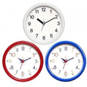 칼라 원형 탁상시계 140