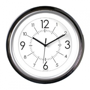 투게더 투명 크롬 벽시계 290