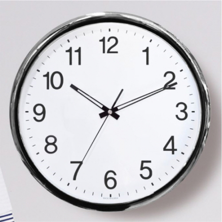 350 크롬 고딕숫자벽시계