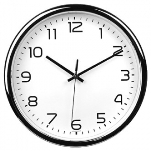 국대 라운드 크롬 벽시계 280