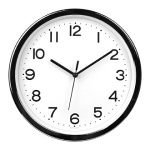 국대 심플 크롬 벽시계 250