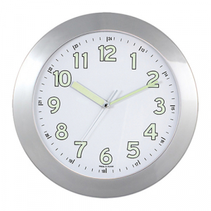 크롬 야광 벽시계 337