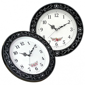 꽃피네 벽시계 300