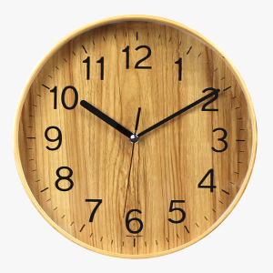 피아- 무소음 원목 벽시계 중 280