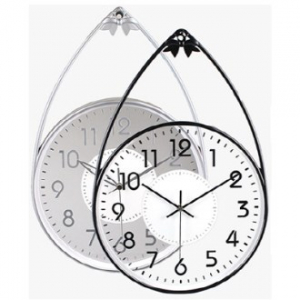 나래 입체 숫자 투명 걸이벽시계 300