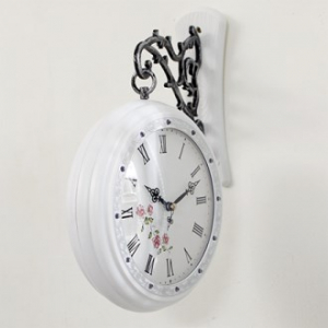 무소음 양면 벽시계 250