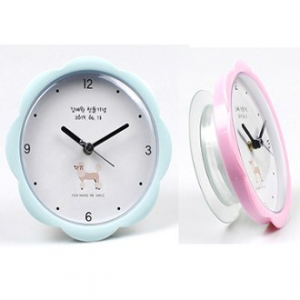 멍뭉이 플라워 흡착 시계