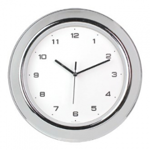 한울 크롬누드 벽시계 300