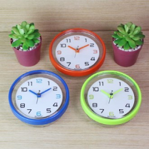 칼라 투명 흡착 시계