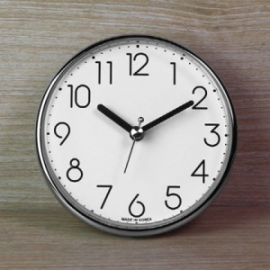 심플 크롬 흡착 시계