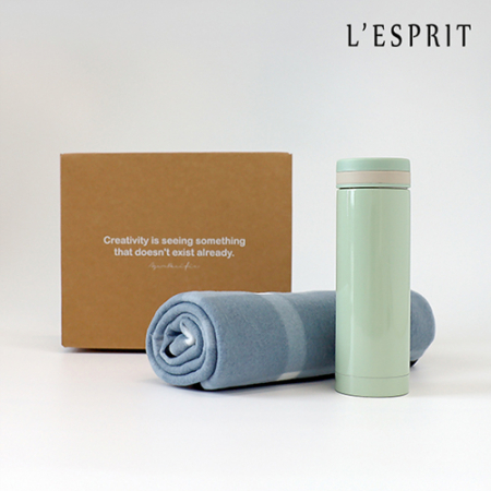 레스쁘리 스페셜 2P세트 G (무릎담요 + 마카롱 텀블러 300ml) #2