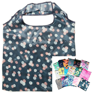 패턴 접이식 시장가방 (중), 시장 바구니, 휴대용 장바구니, 포켓용 방수백, 포켓백 45*40cm