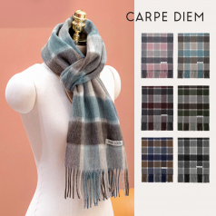 카르페디엠 3HHMF022 스퀘어체크 울100 머플러
