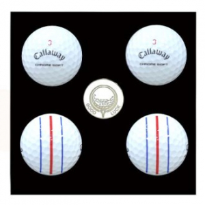캘러웨이 매직 크롬 소프트 트리플 트랙 4구 볼마커 세트