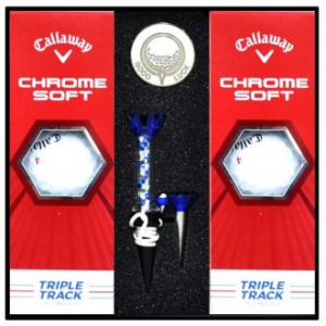 캘러웨이 매직 크롬 소프트 트리플 트랙 6구 볼마커 자석티세트