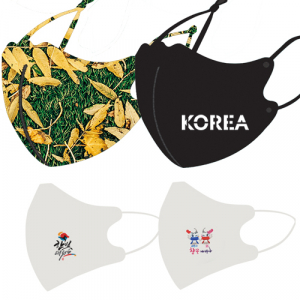 끈조절 방한 마스크 / 스포츠 마스크 / 칼라 인쇄//국내산