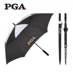 PGA 75 골프 블랙 배색 방풍 우산