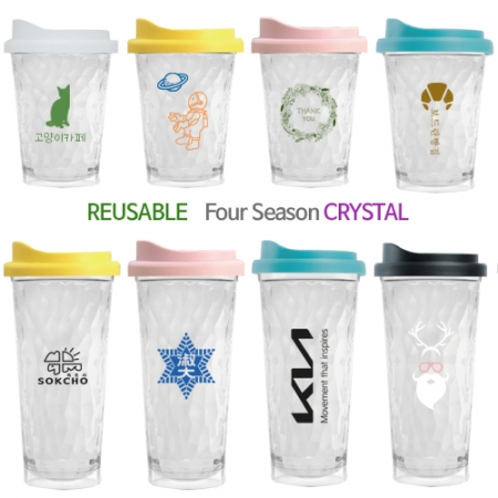 [보틀로만] 리유저블 크리스탈 포시즌 355, 591ml #2